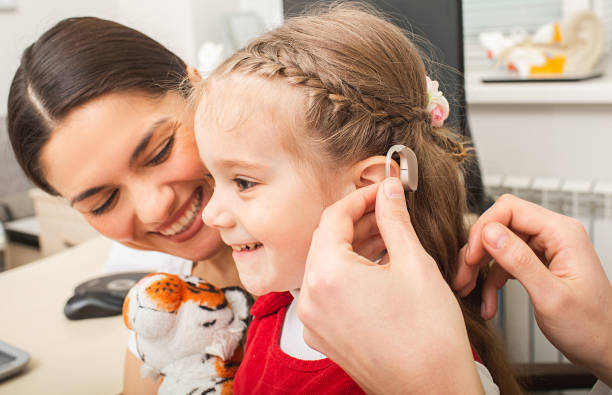 Little Girl with Hearing Aid